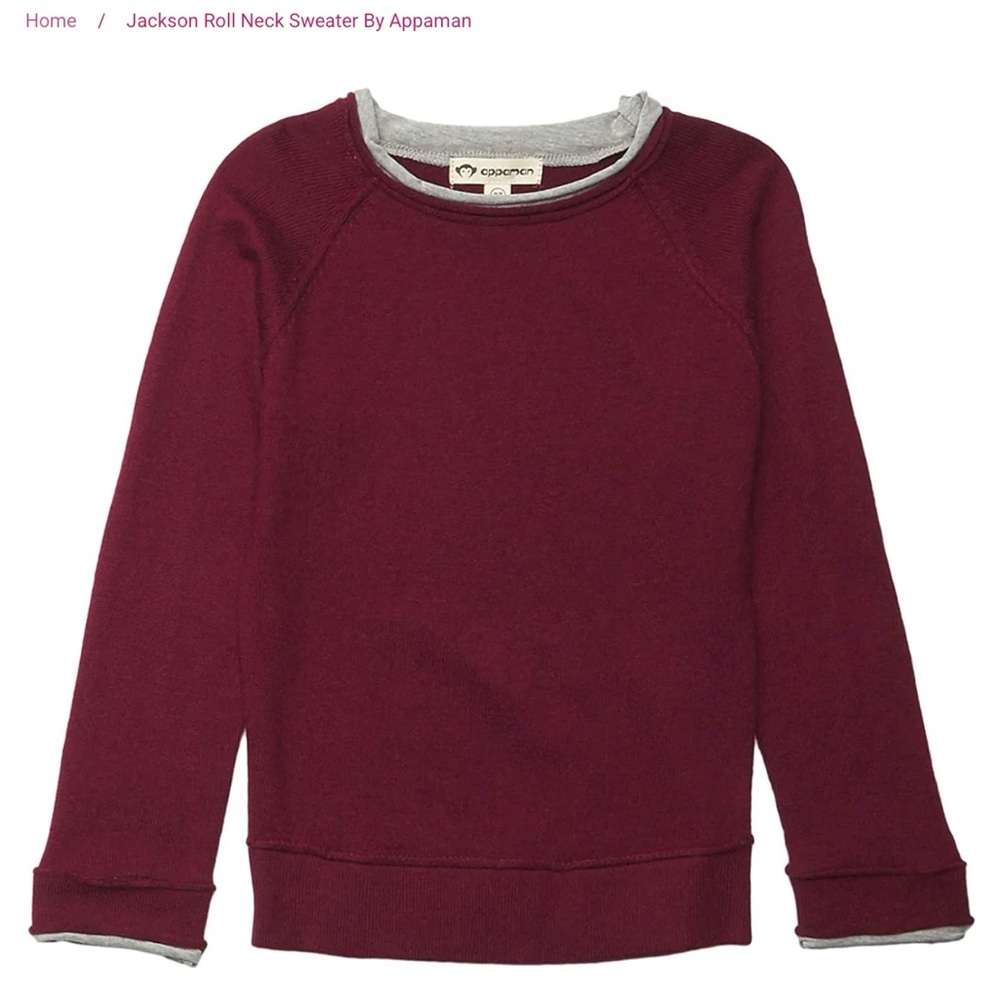 Appaman Burgundy Knit Top